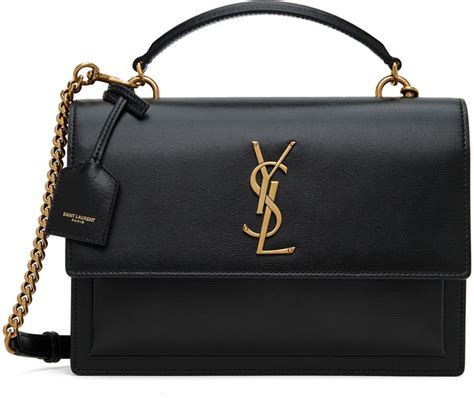 Saint Laurent Medium Sunset Leather Top Handle Bag 